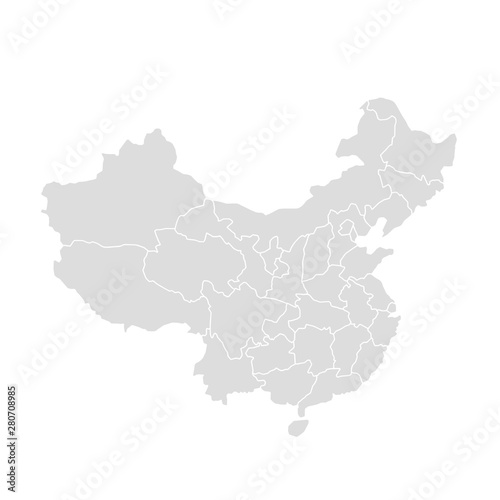 china map illustration vector eps10.