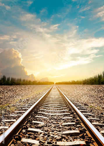 The longest railroad tracks photo