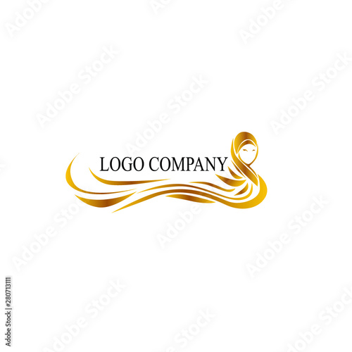 hijab logo icon for fashion product sign
