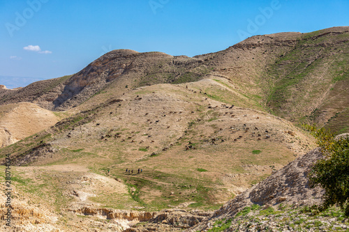 Judean desert hills in spring.