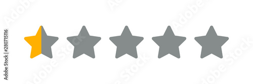  A Half Star Rating Illustration 