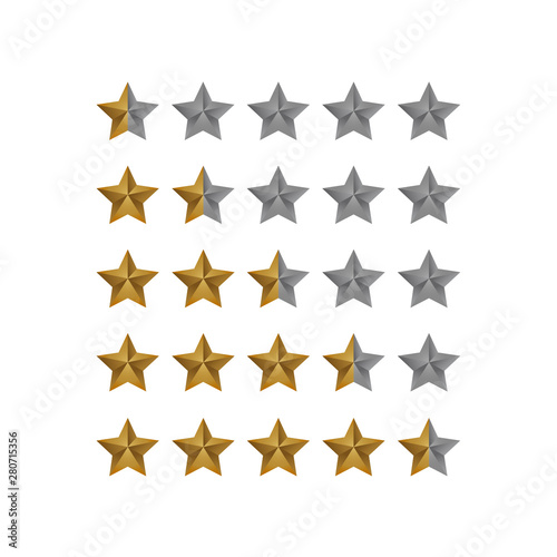set of a half - four half star point rating