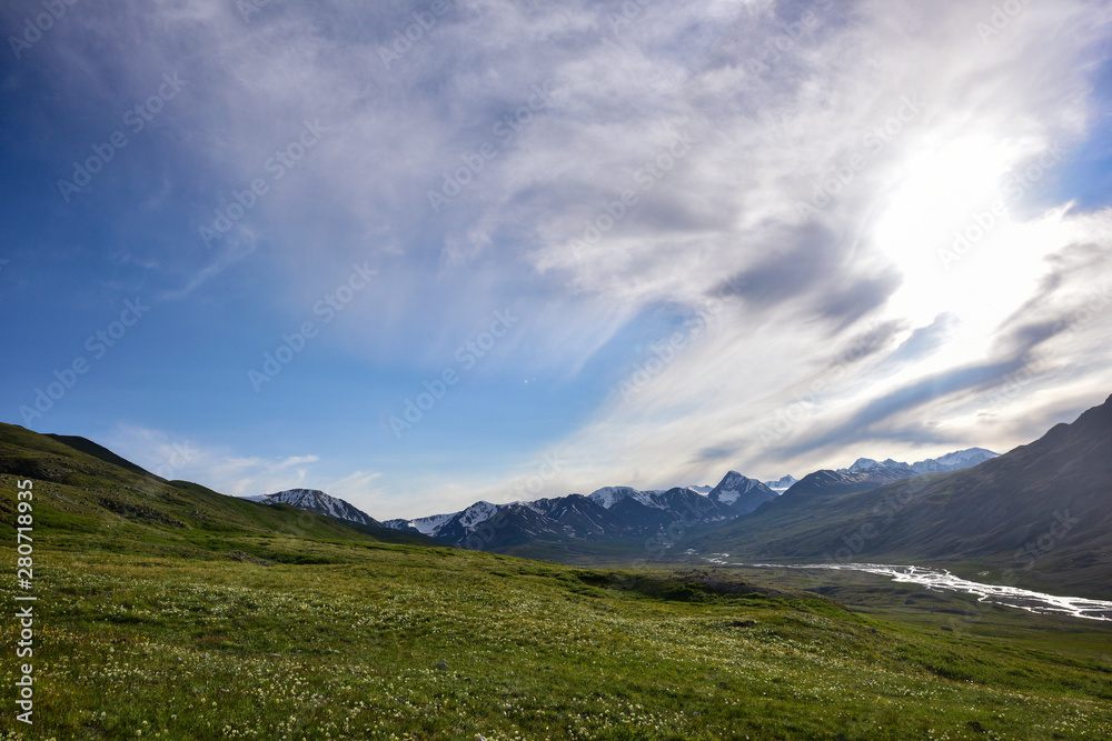 Labdsacpe of mountains and grasslands in Olgi, Mongolia. Labdsacpe of mountains and grasslands in Olgi, Mongolia.