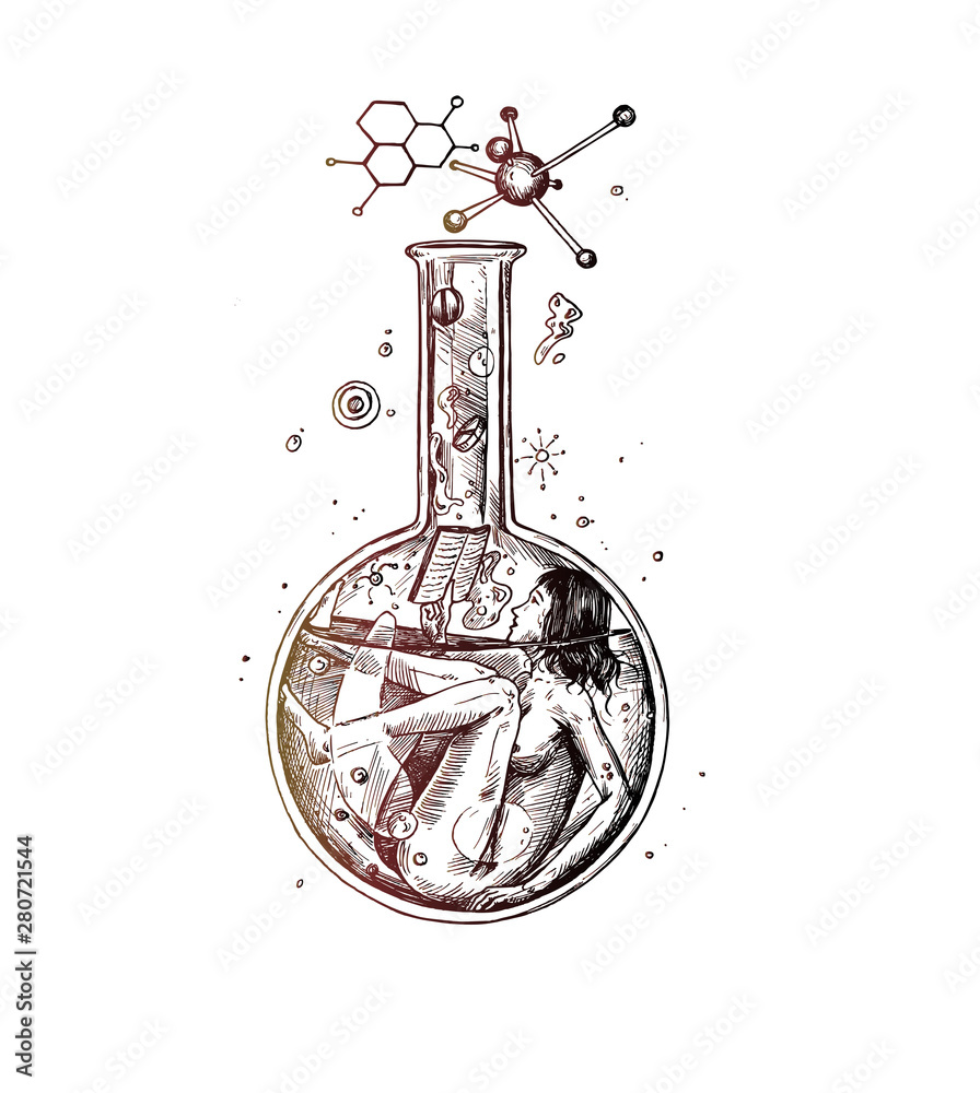 Biology and Chemistry Sketch Icons Stock Vector  Illustration of pharmacy  knowledge 65272924