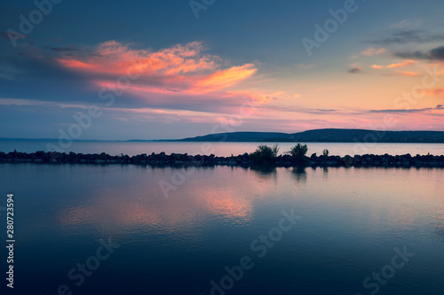 Lake sunset summer © Creaturart