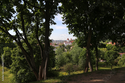 Landscape overlooking the historic center of Vilnius. © Nadzeya