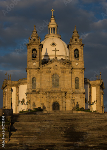 Sameiro Basilica at sunset