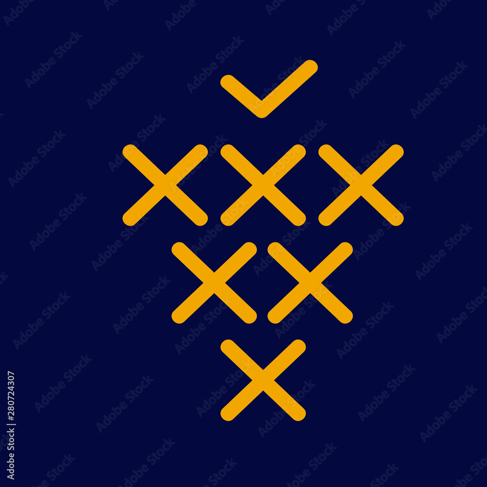 Obraz premium grape logo icon