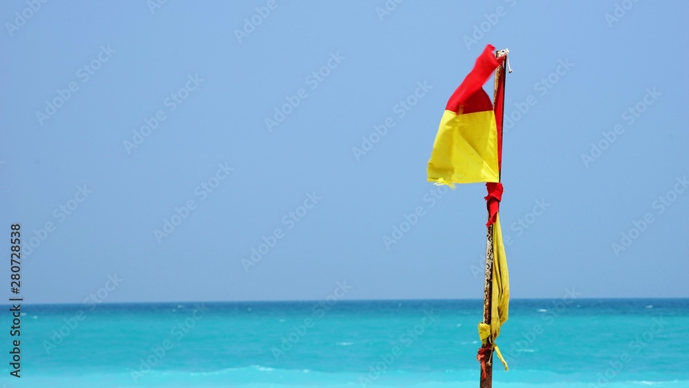 flag on the beach flag on the beach
