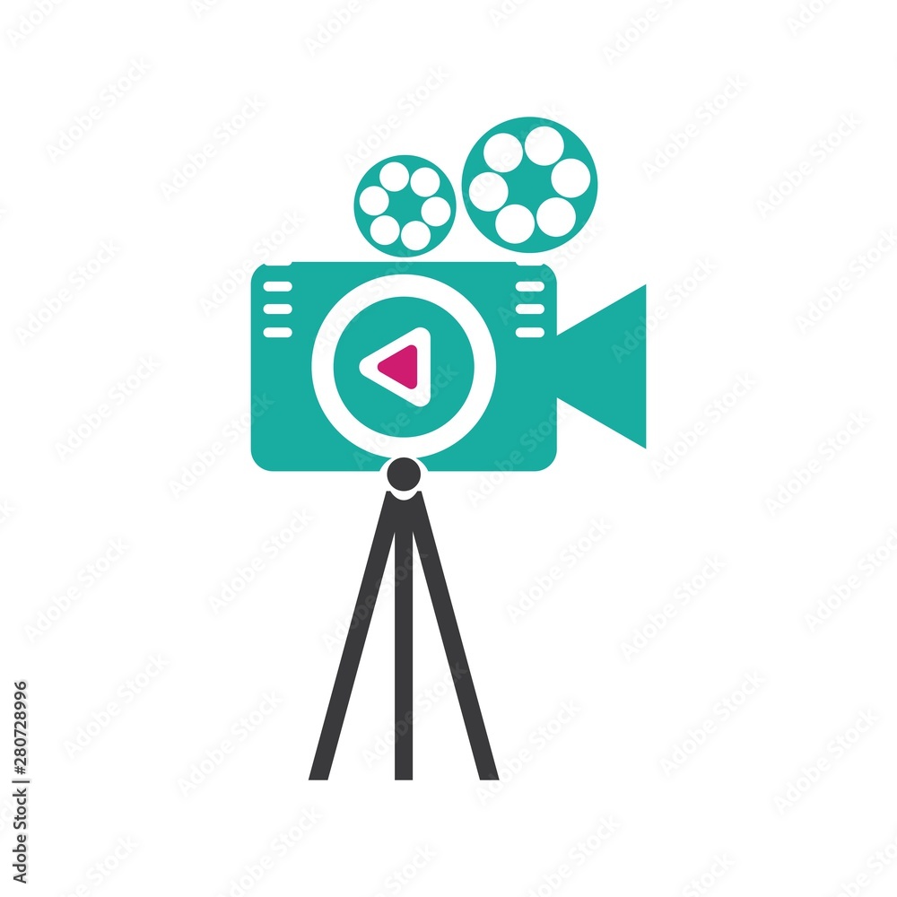 Obraz premium Camera icon vector logo design