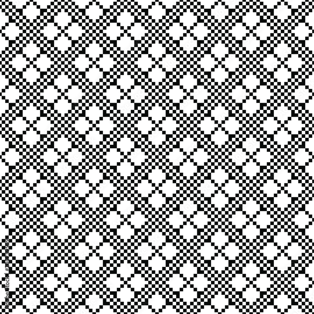 Seamless geometric pattern. Black and white texture. Abstract monochrome design. Seamless geometric pattern. Black and white texture. Abstract monochrome design.