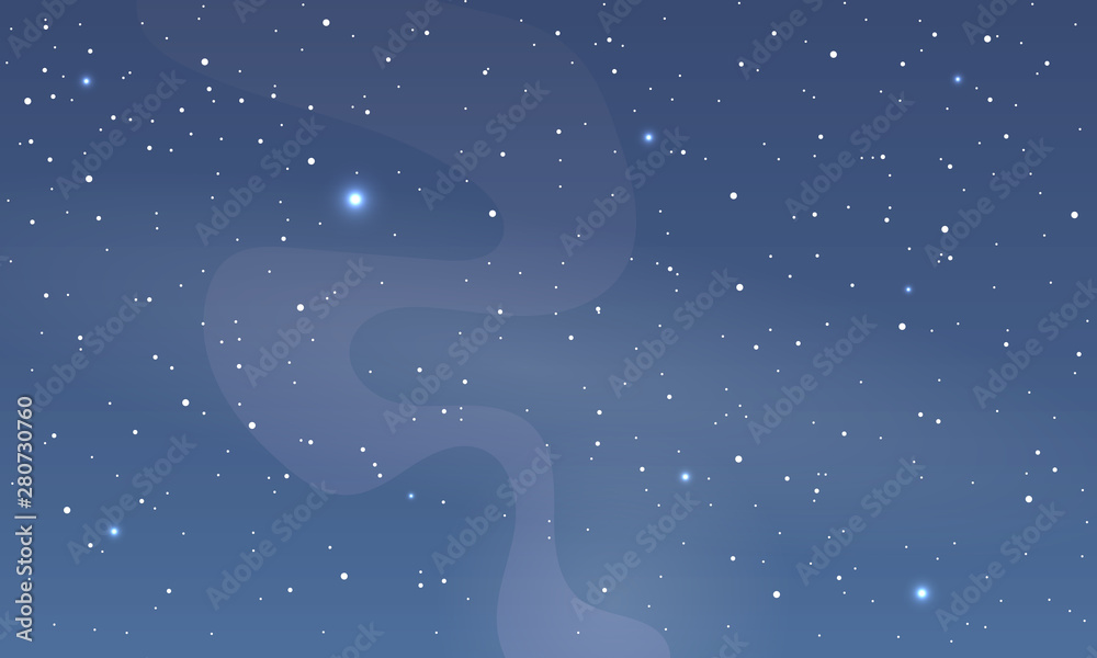 Abstract blue night sky with smoke, vector art illustration. Abstract blue night sky with smoke, vector art illustration.