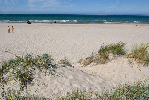 The beach of Hornbaek in Denmark