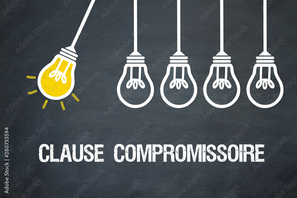 Fototapeta premium Clause compromissoire