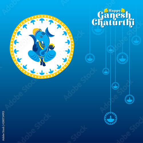 creative ganesh chaturthi festival poster design
