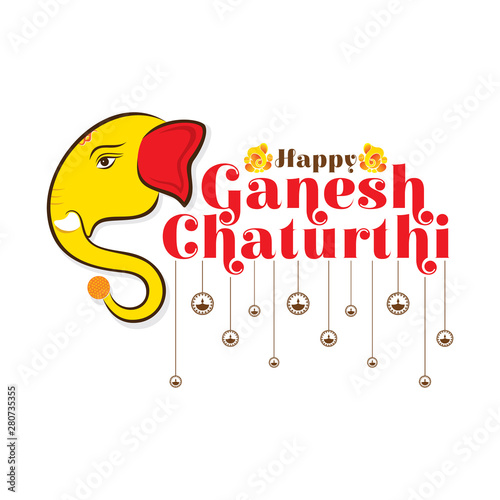 creative ganesh chaturthi festival poster design