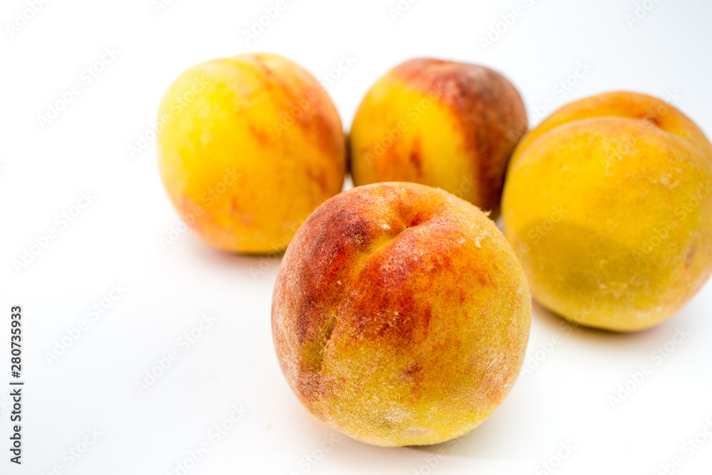 peaches isolated on white background peaches isolated on white background