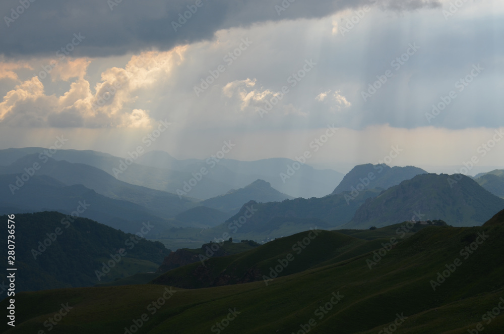Weather change in the mountains of the North Caucasus
