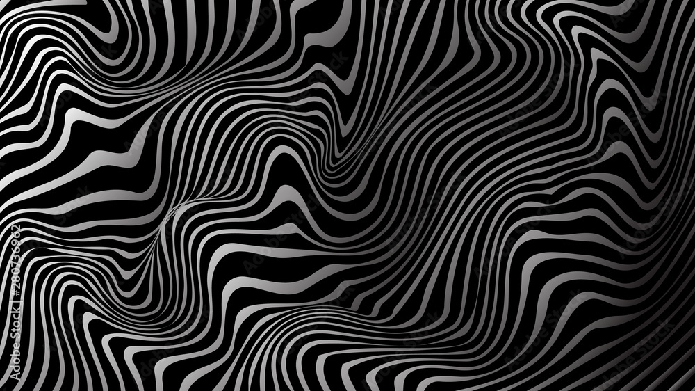 Fototapeta premium Abstract vector marble texture background with bright lines volume pattern.