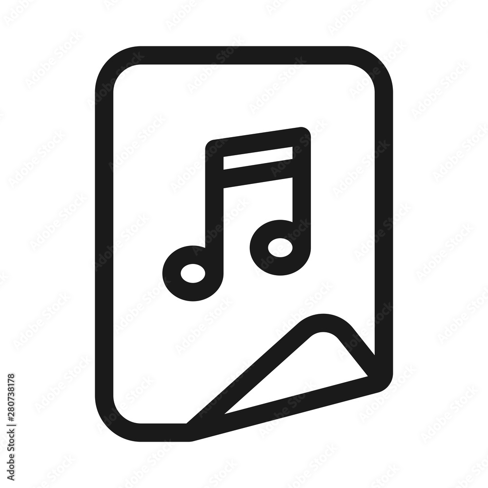 song info, music player - minimal line web icon. simple vector illustration. concept for infographic, website or app. song info, music player - minimal line web icon. simple vector illustration. concept for infographic, website or app.