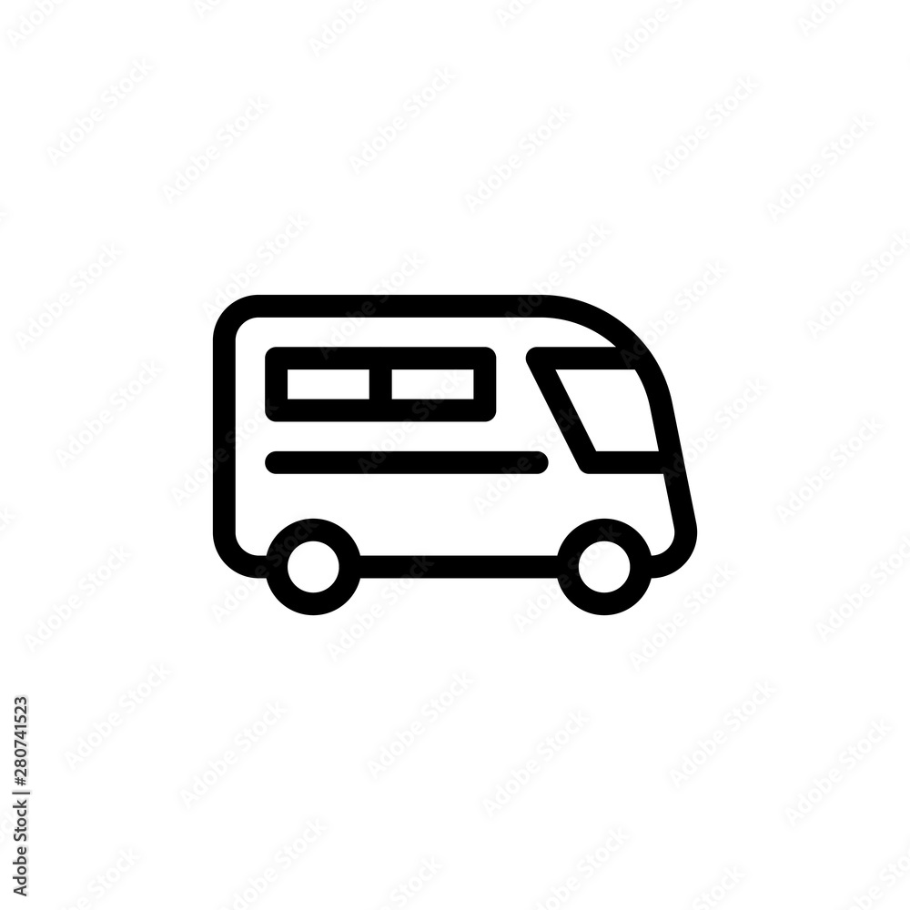 flat line bus icon symbol sign, logo template, vector, eps 10 flat line bus icon symbol sign, logo template, vector, eps 10