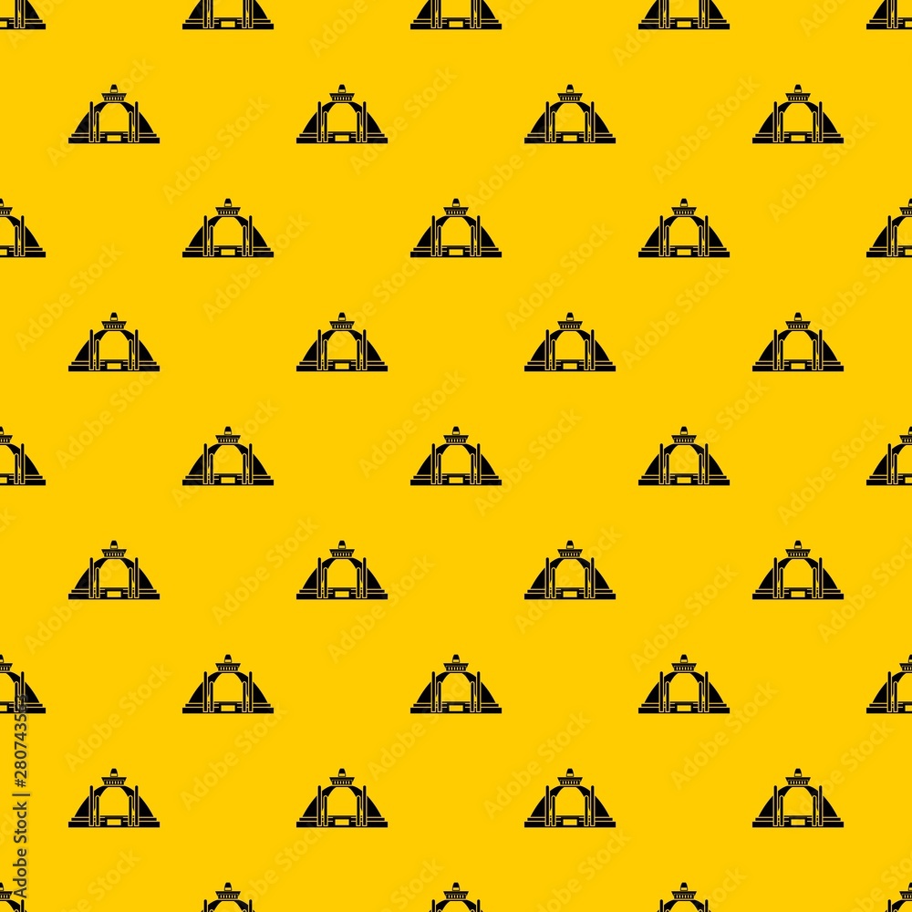 Polonnaruwa, ancient stupa pattern seamless vector repeat geometric yellow for any design Polonnaruwa, ancient stupa pattern seamless vector repeat geometric yellow for any design