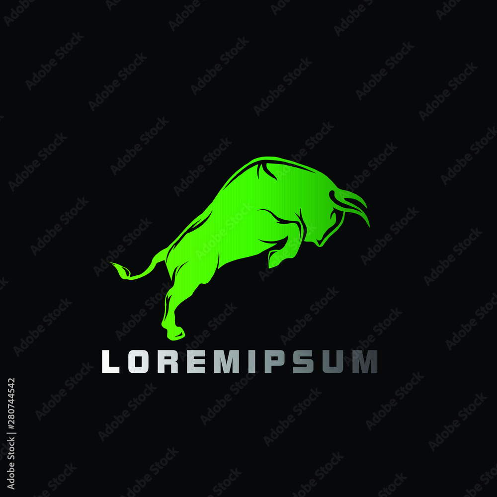 angry bull logo icon angry bull logo icon
