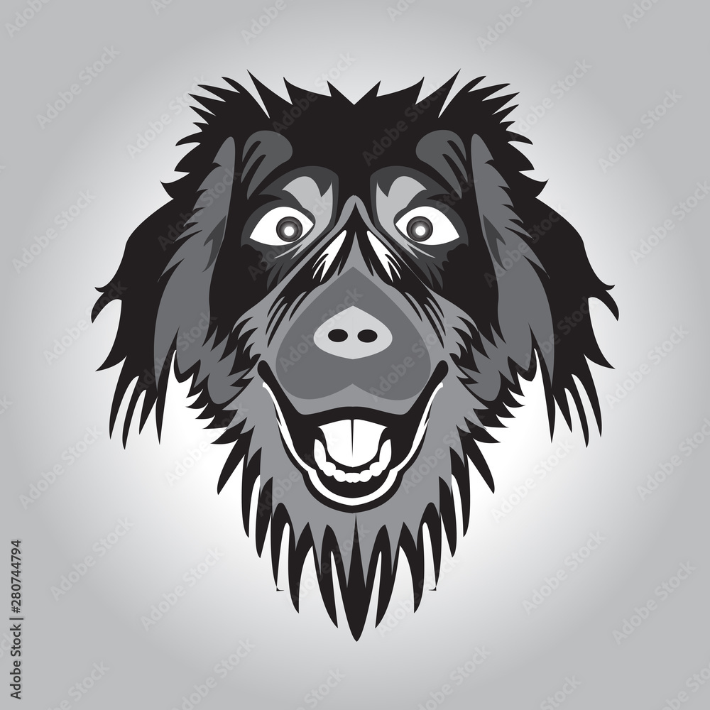 Vector of dog face design on a white background. Animal. vector illustration Vector of dog face design on a white background. Animal. vector illustration