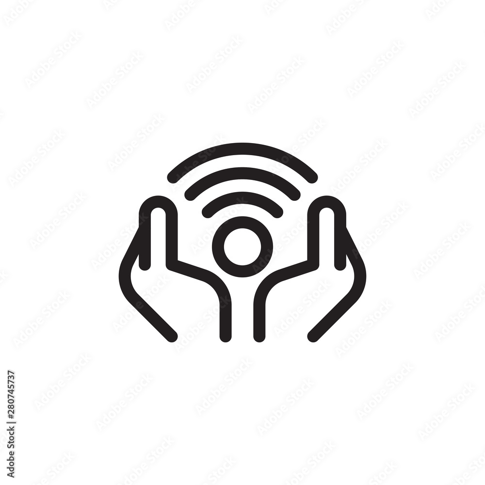 flat line wifi icon symbol sign, logo template, vector, eps 10 flat line wifi icon symbol sign, logo template, vector, eps 10