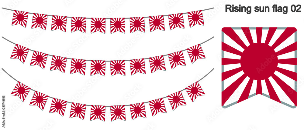 旭日旗 陸軍御国旗 軍旗 のガーラーンドのベクターデータ Bunting Garland Stock Vector Adobe Stock 旭日旗 陸軍御国旗 軍旗 のガーラーンドのベクターデータ Bunting Garland Stock Vector Adobe Stock
