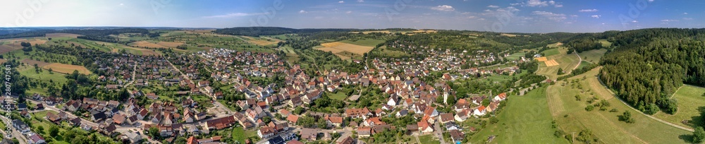 Stadtpanorama von Gültlingen