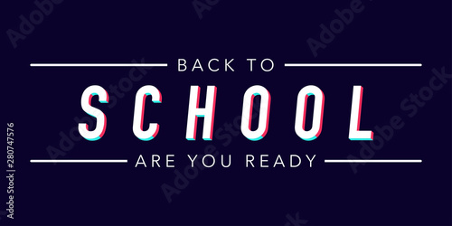 back to school creative 3d banner vector