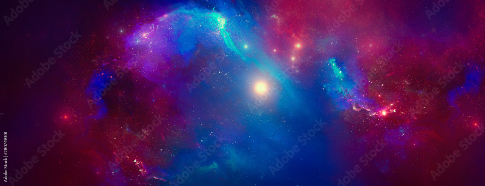 Nebula on a background of outer space	