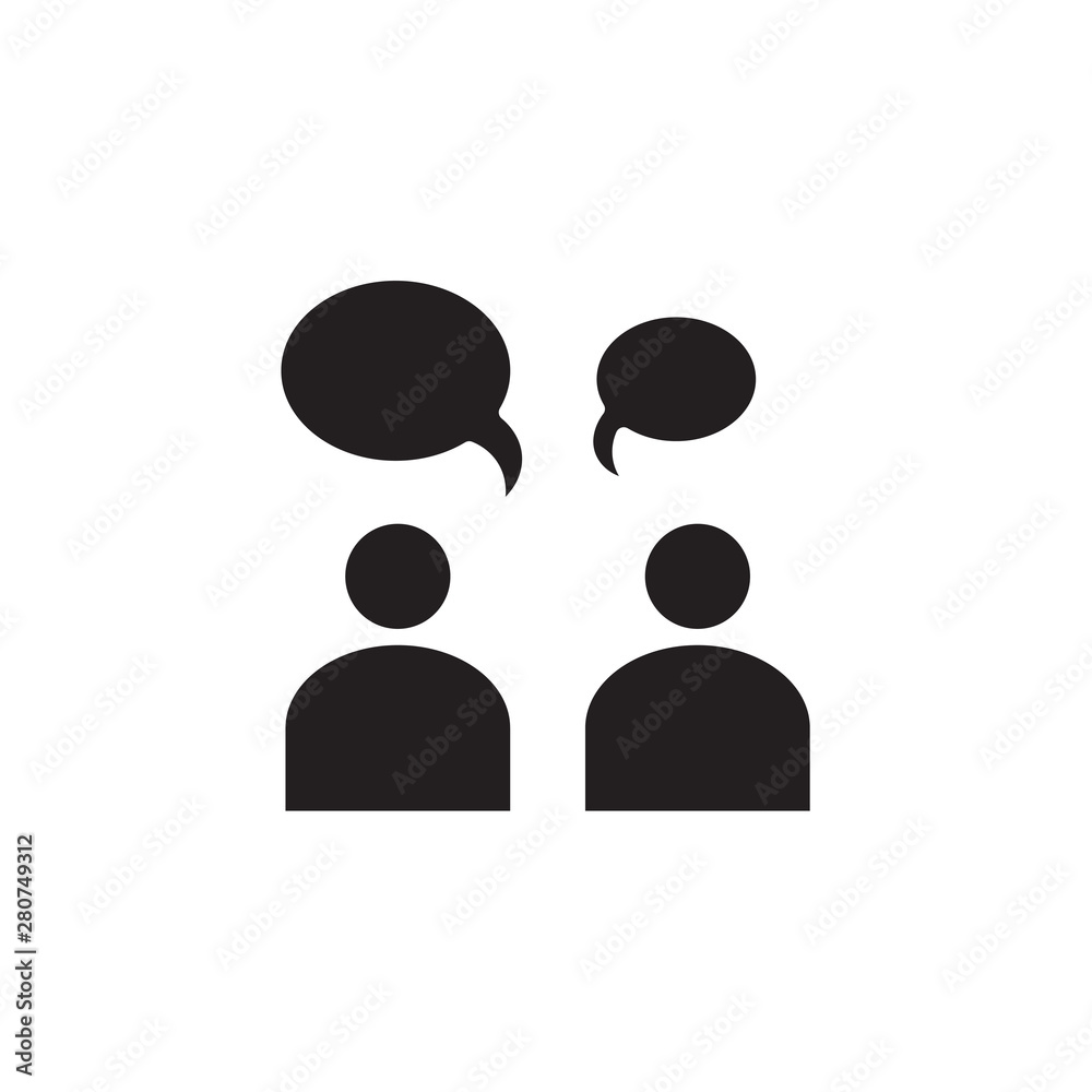 flat conversation, people talk, bubble chat, speech glyph icon symbol sign, logo template, vector, eps 10 flat conversation, people talk, bubble chat, speech glyph icon symbol sign, logo template, vector, eps 10