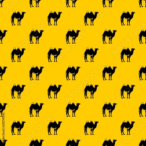 Camel pattern seamless vector repeat geometric yellow for any design