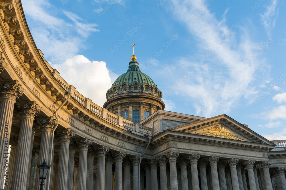The building of Kazan Cathedral in St. Petersburg