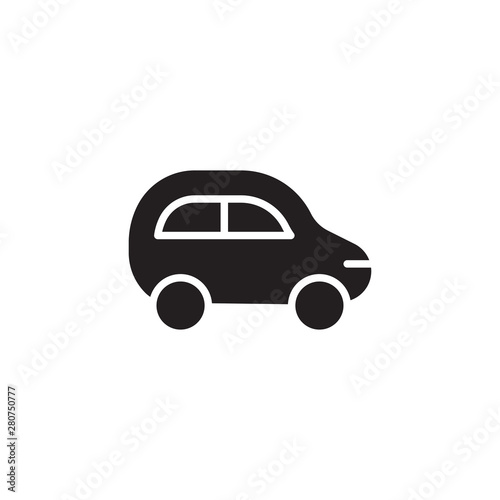 flat glyph car icon symbol sign  logo template  vector  eps 10