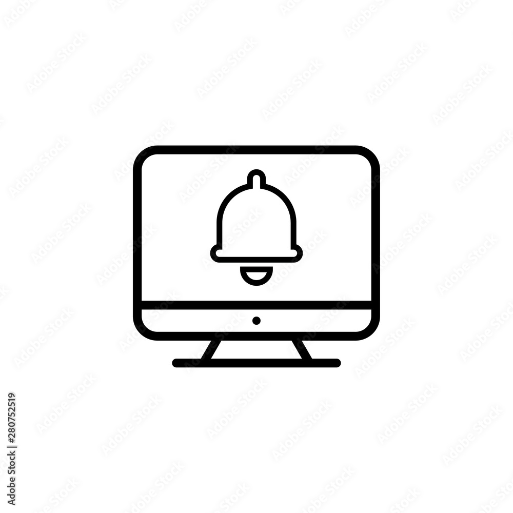 Monitor outline icon illustration isolated vector sign symbol Monitor outline icon illustration isolated vector sign symbol