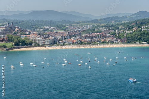 Concha Bay in San Sebastian Spain