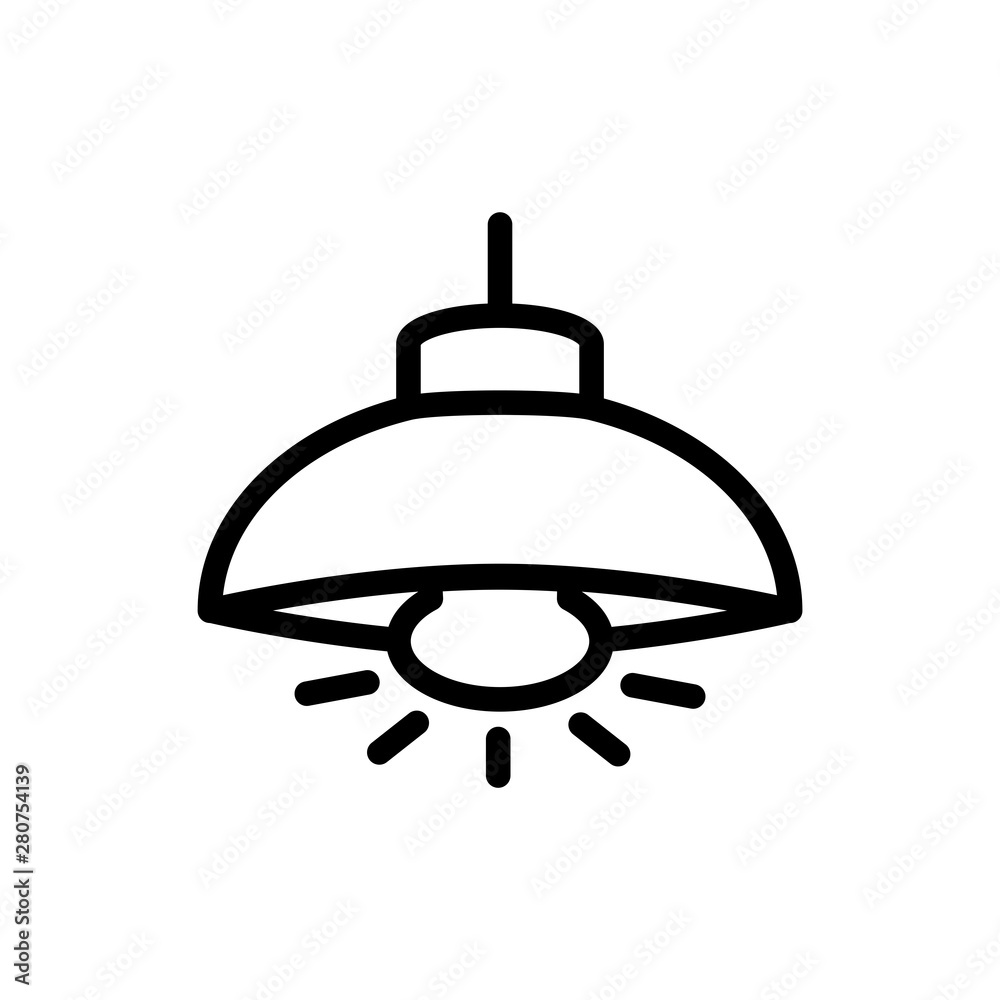 hanging lamp icon vector trendy flat design hanging lamp icon vector trendy flat design
