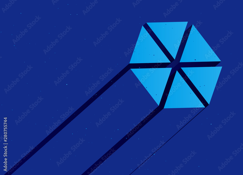 立体的なイラスト 図形 フラットデザイン Stock ベクター Adobe Stock