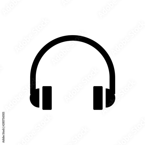 headphone icon vector logo template