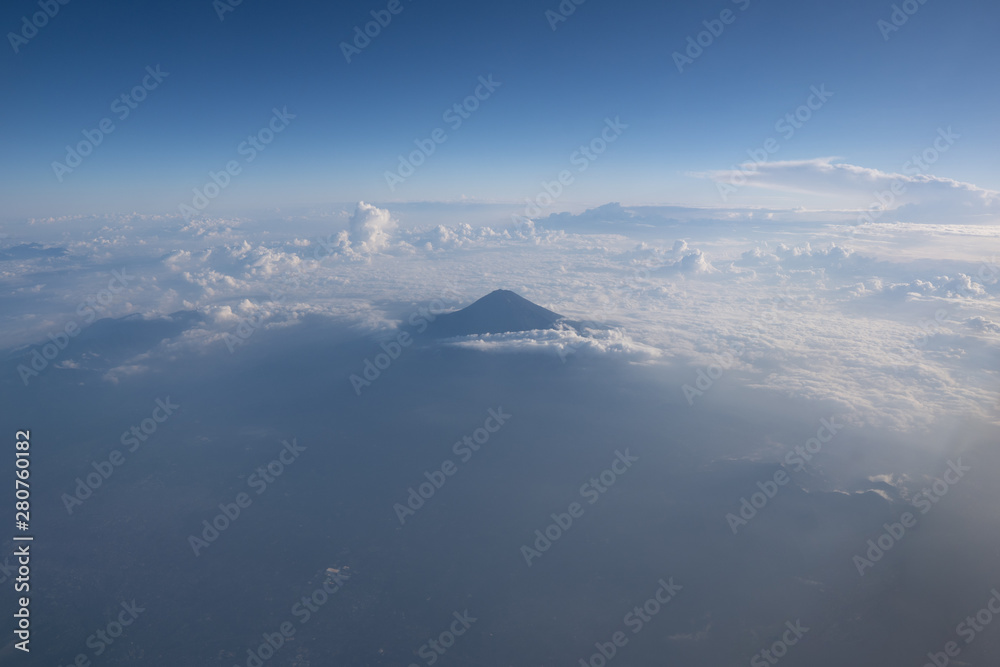 上空から夏富士 Fuji Mt from up above summer