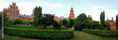 Panoramic view of the Chernivtsi National University.