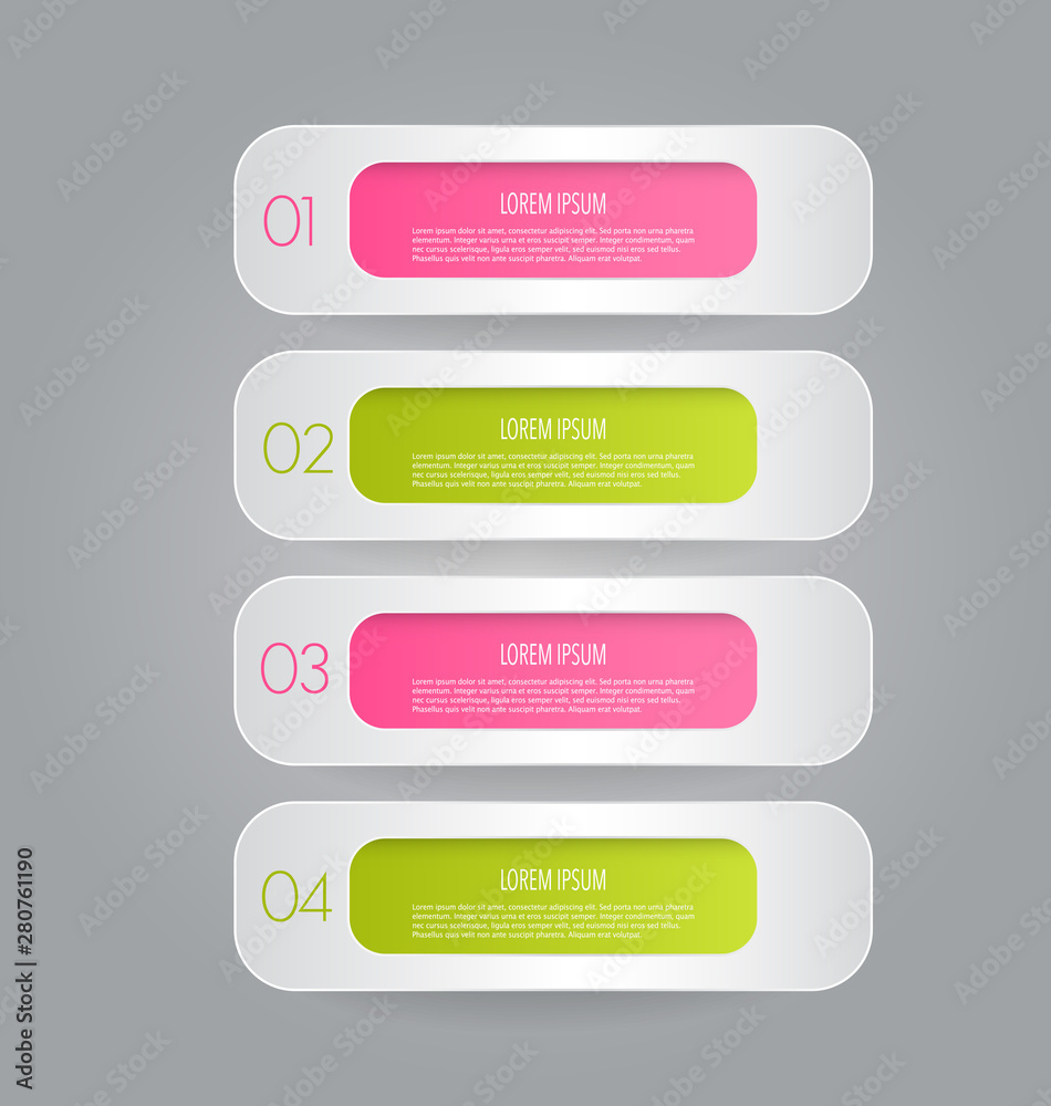 Business infographic template banner for presentation, education, web design, bochure, flyer. Pink and green tabs. Vector illustration. Business infographic template banner for presentation, education, web design, bochure, flyer. Pink and green tabs. Vector illustration.