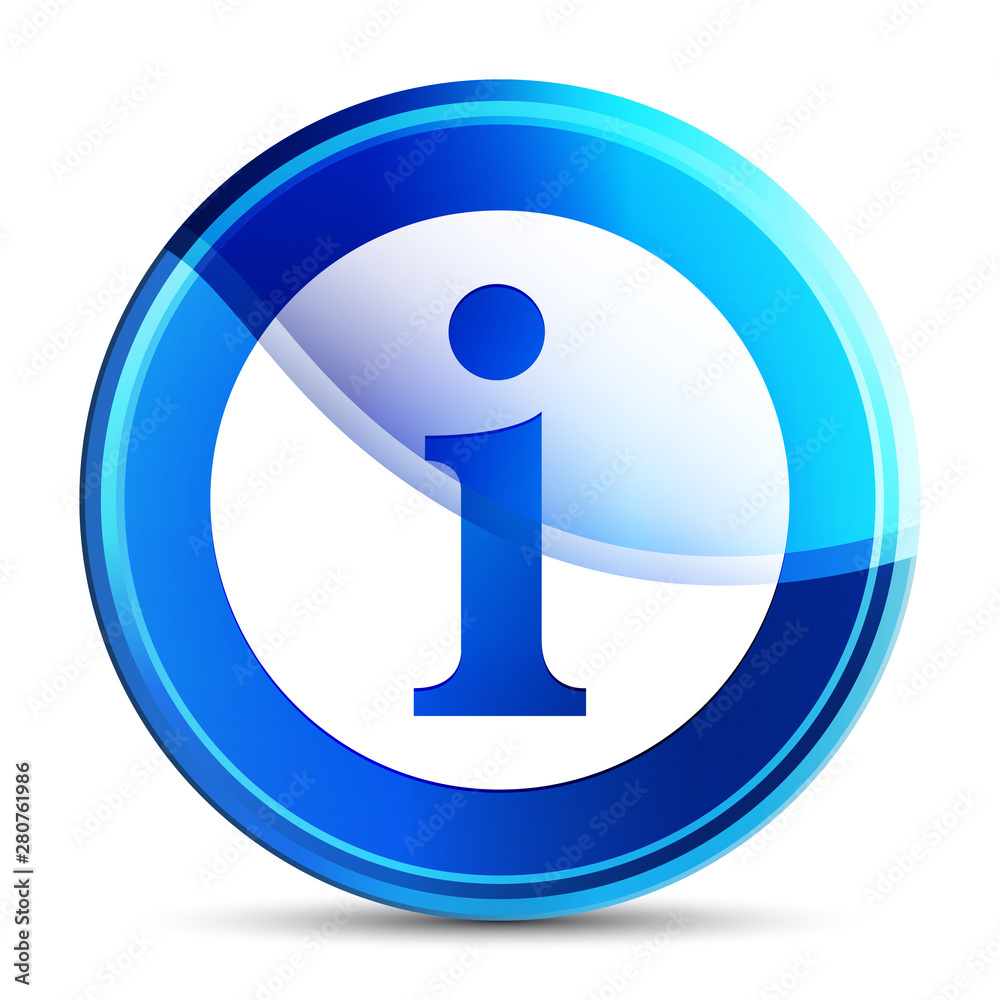 Info icon glassy vibrant sky blue round button illustration Info icon glassy vibrant sky blue round button illustration
