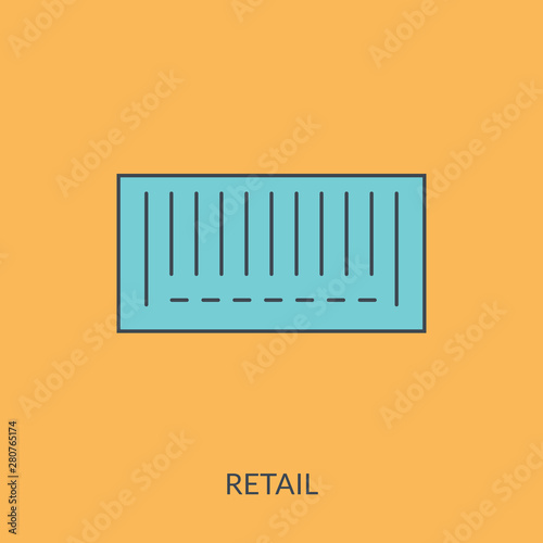 Bar code outline icon. linear style sign for mobile concept and web design. Barcode simple line vector icon. Symbol, logo illustration. Pixel perfect vector