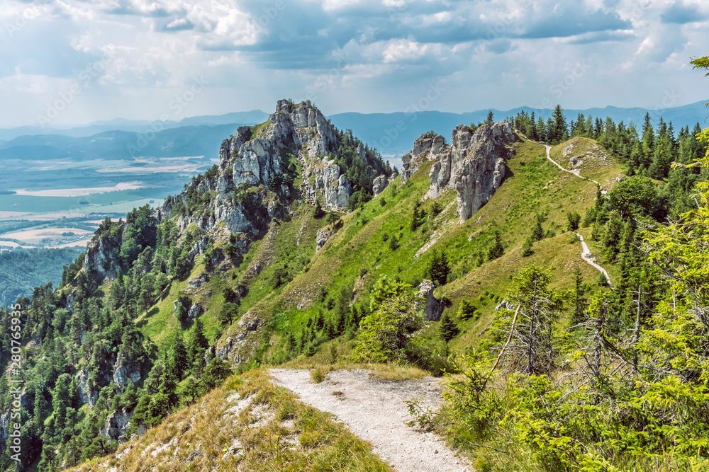 Ostra peak in Big Fatra and Turiec basin, Slovakia