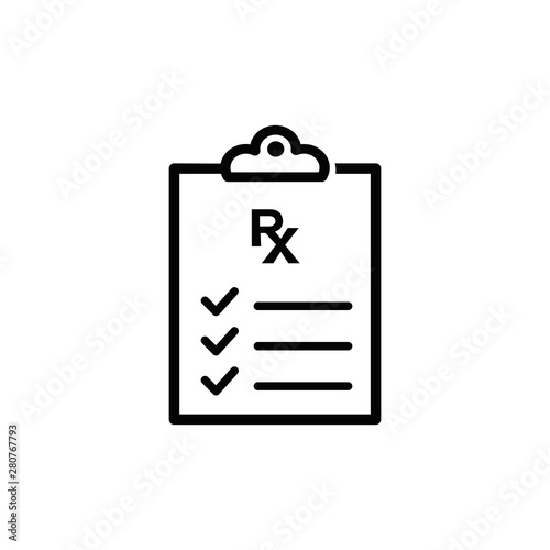 medical report icon vector flat design