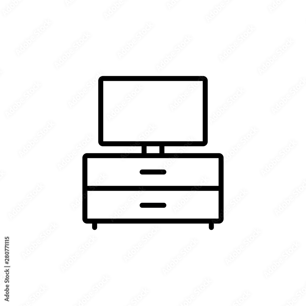 TV table icon for web and mobile